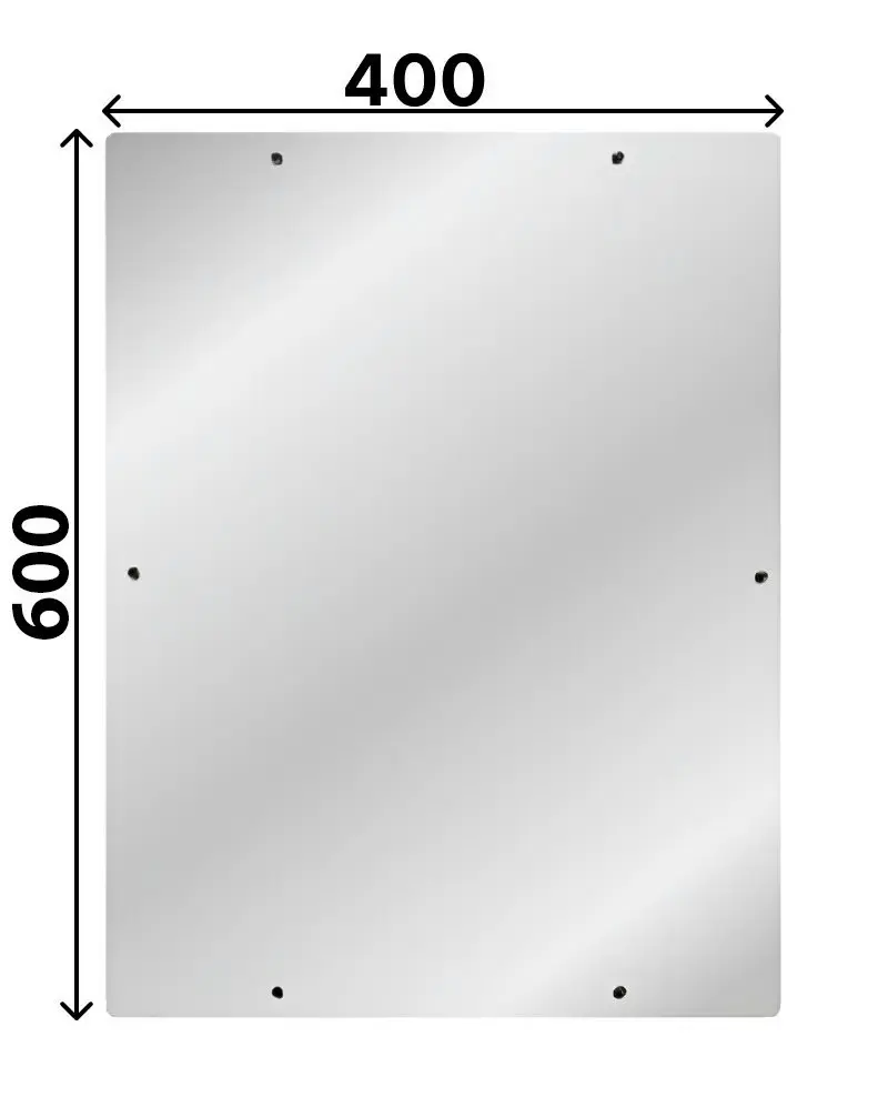 Moeff MF-641 (600х400) Антивандальное зеркало из нержавеющей стали
