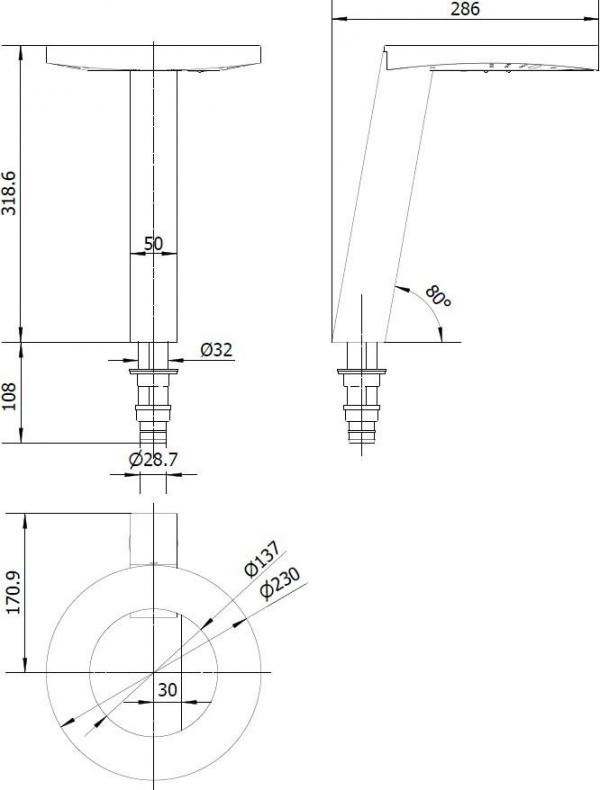 Сушилка для рук с краном и дозатором мыла 3 в 1 Concept 3 Nofer 01902.GD