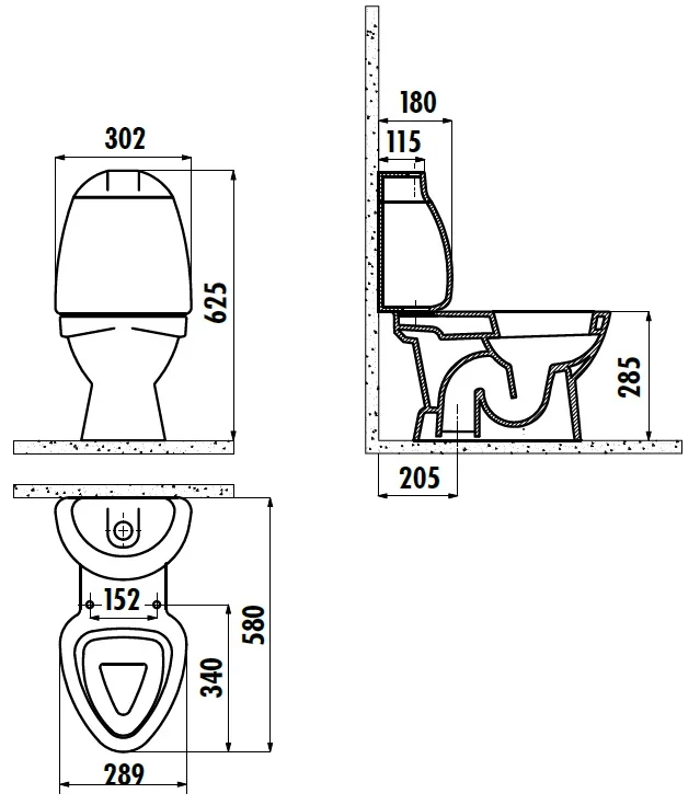 Унитаз напольный Creavit Cocuk CK300-11CB00E-0000+KC0802.01.0000E детский