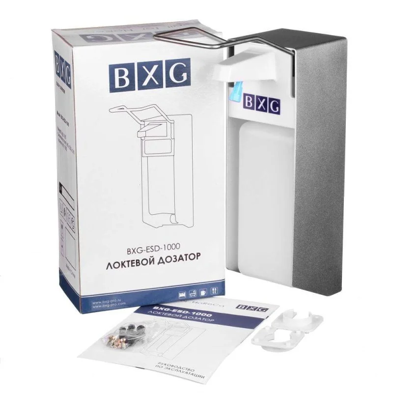 Локтевой дозатор для жидкого мыла и дезинфицирующих средств BXG ESD-1000