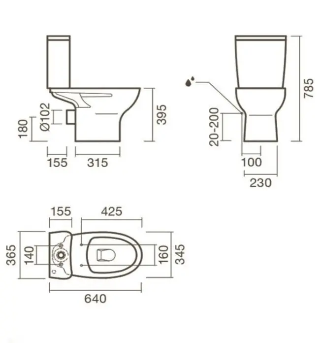Унитаз компакт Sanitana POP S10076823400000