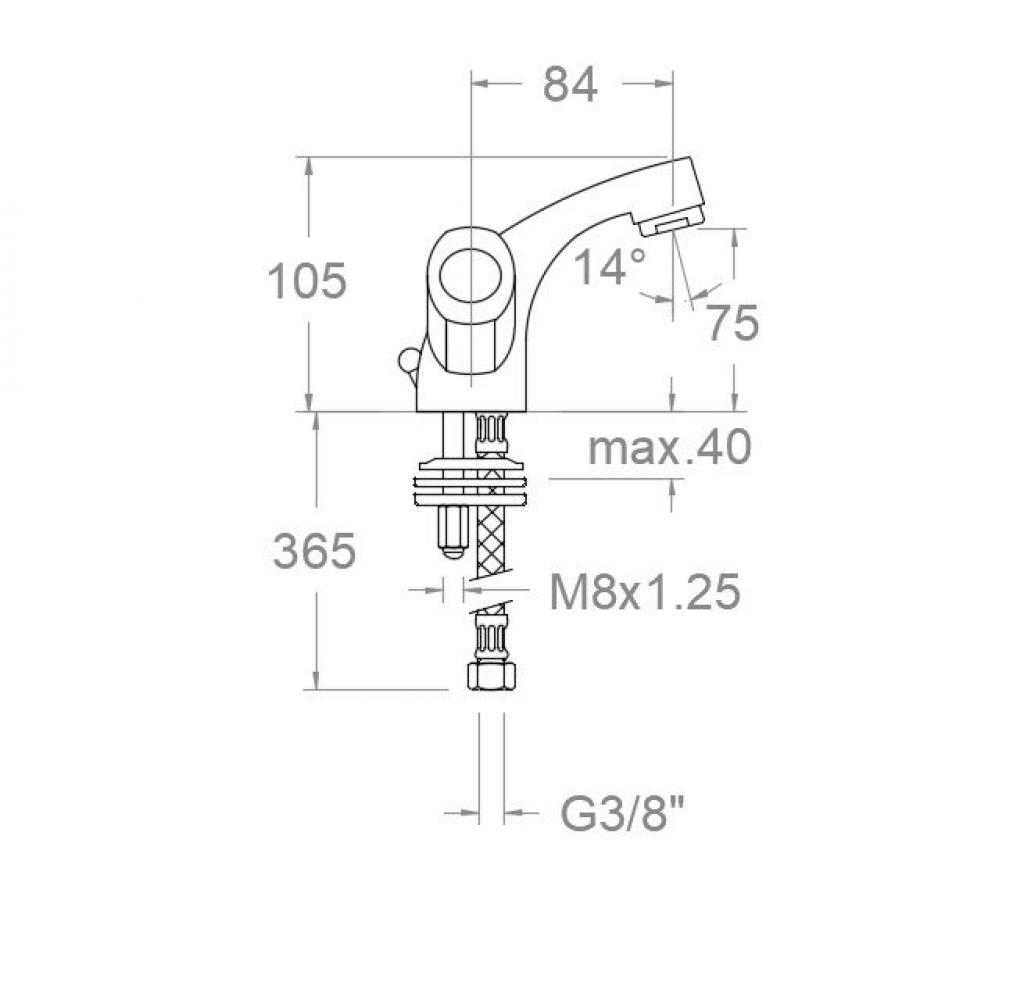 Смеситель для раковины ECO 700112E6