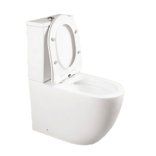 URBATEC URB788381F Унитаз-компакт BTW 605х370х800 мм Rimless Cox, с сиденьем, выпуск Vario, белый глянец