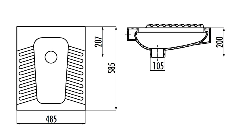 CREAVIT Чаша Генуя 50*60 TP570-00CB00E-0000