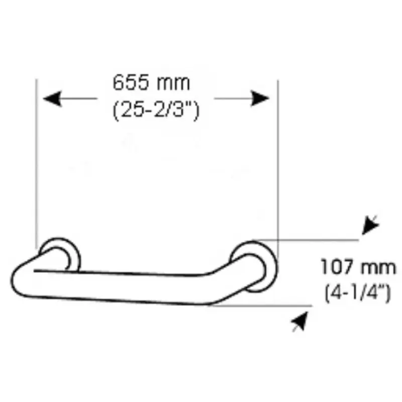 Поручень 65,5 см Mediclinics Medicrom AC0973C