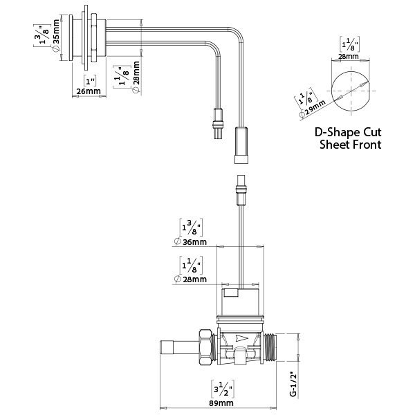 STERN Prox sensor Kit for faucet 620200 Комплект датчиков прокси для смесителей (хром)