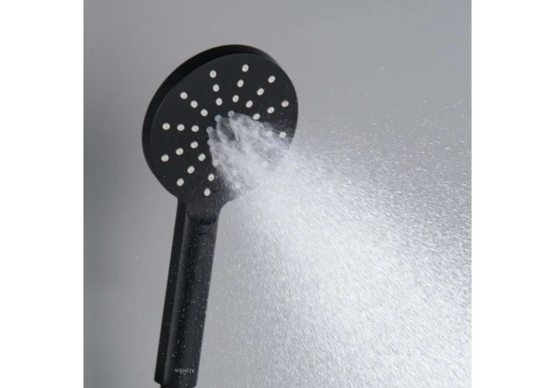 Ручной душ Select 120 3 jet AQUATEK, матовый черный AQ2006MB ОБЕРОН