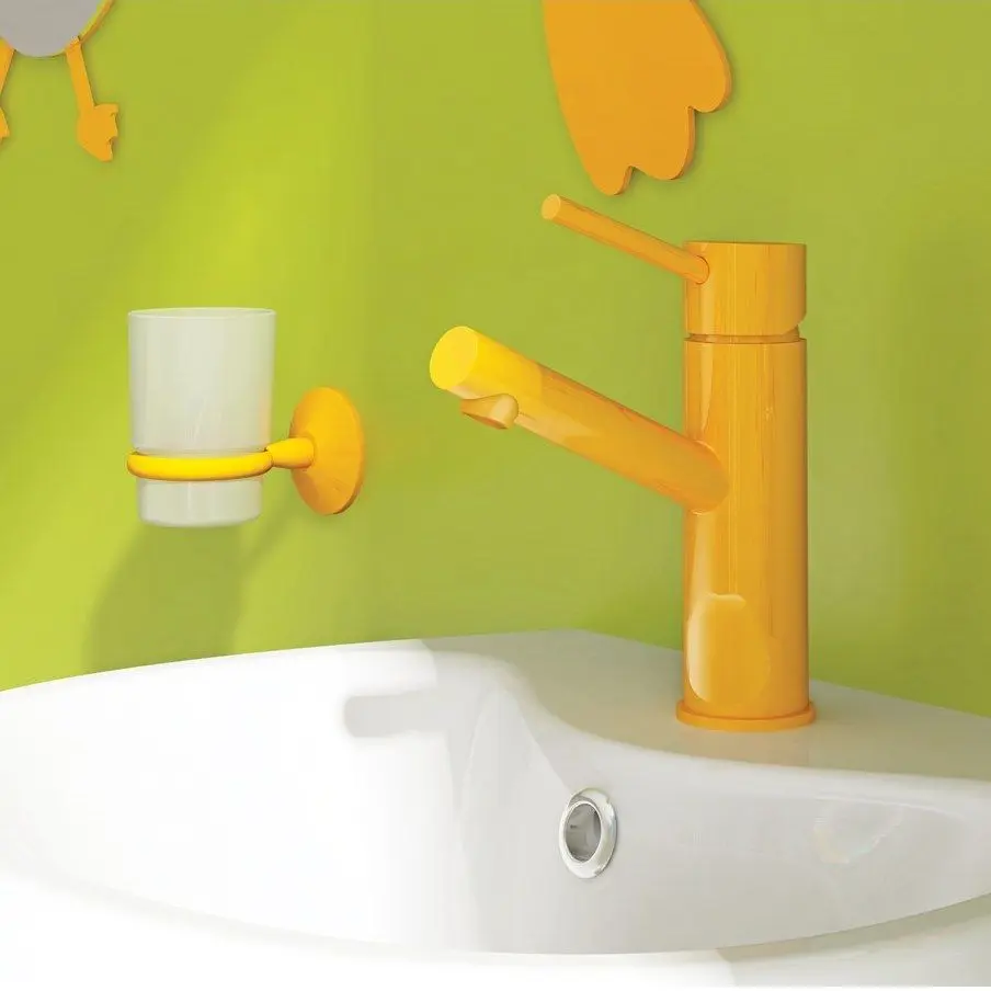 CREAVIT Смеситель для раковины FICUS ЖЕЛТЫЙ FC1198Y